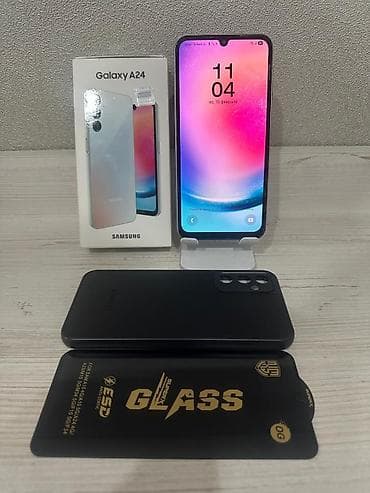 Samsung Galaxy A24 4G, 128 GB, rəng - Gümüşü, Barmaq izi