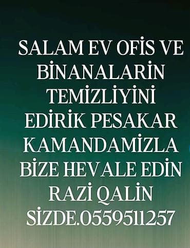 ev temizliyi: Peşəkar təmizlik xidməti - Ev, ofis və binaların tam təmizliyi - — 1