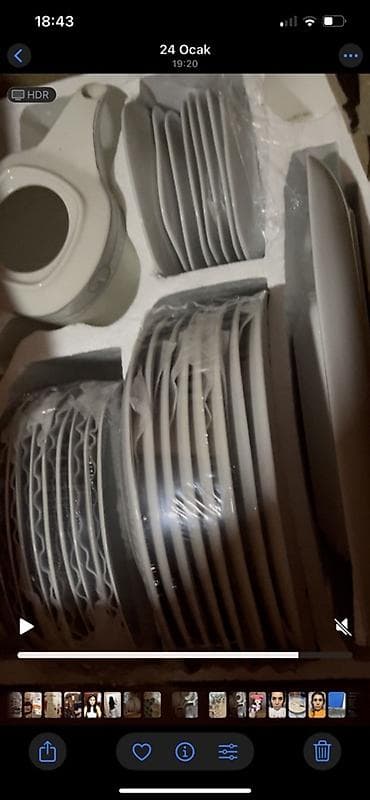 çaşka nelbeki: Nahar dəsti, Farfor — 5