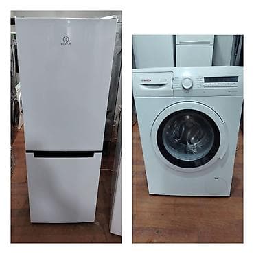 bosh soyuducu: İşlənmiş 2 qapılı Indesit Soyuducu Satılır, rəng - Ağ, Təkərli — 1
