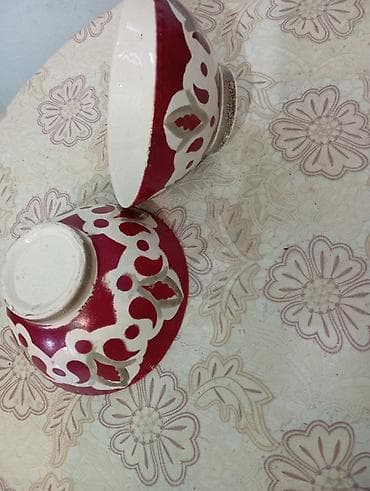 Kasalar, 2 ədədli dəst, rəng - Qırmızı, Keramika — 3