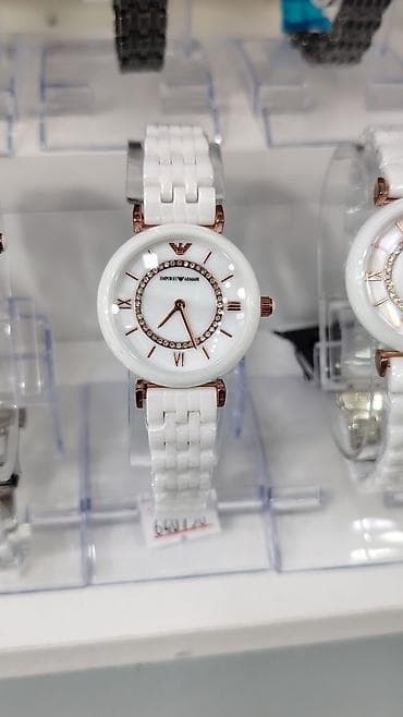 Наручные часы: Emporio Armani qadın qol saatları – keramika korpus və keramika qolbaq — 5