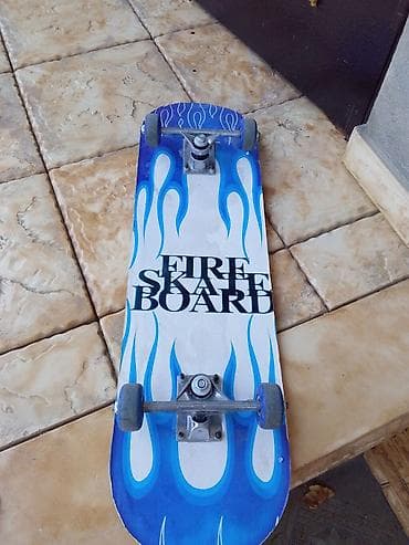 suru: Skateboard – “FIRE SKATE BOARD” dizaynlı - Tam komplekt: gövdə — 1