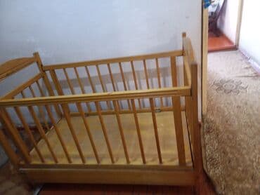 slova od drveta: Oğlan və qız üçün, Dördbucaq, Beşik, Dəstsiz, Matrassız, Yellənmə mexanizmsiz — 1