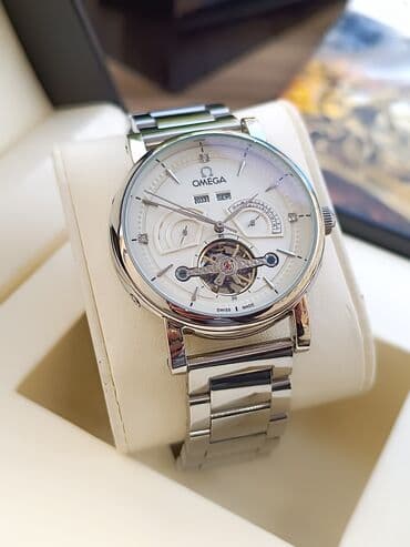 gumus bilerzikler: Yeni, Qol saatı, Omega, rəng - Gümüşü — 2