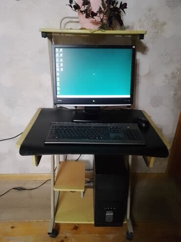 компьютер на запчасти: İşlək vəziyyətdə BenQ monitoru, klaviatura, siçan və sistem blokundan — 1