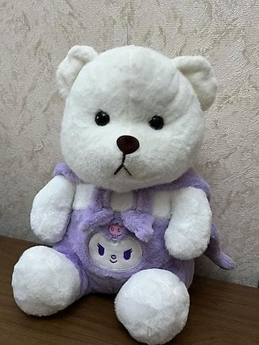 ucuz oyuncaqlar: Bənövşəyi yumşaq oyuncaq ayı - Model: Kuromi motivli ayı - Rəng — 2