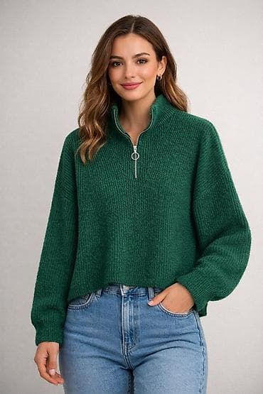 Sviter, Trendyolmilla, L, XL, rəng - Yaşıl