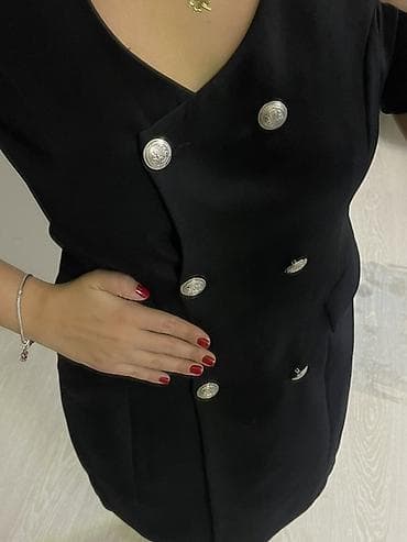 accent eau de parfum: Qara rəngli, qısa ölçülü, pencək-kleid (blazer dress) model qadın — 3