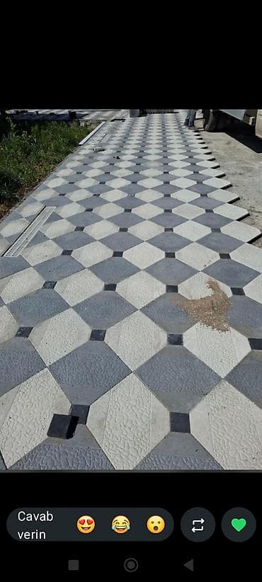 plitələr: Tamet və dekorativ daşların yüksək keyfiyyətlə düzülməsi Mətn: Hər növ — 6