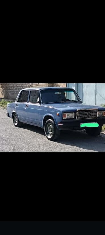 maşın al: VAZ 2107 sedan - Korpus: 4 qapılı, klassik “Jiquli” dizaynı, mavi — 1