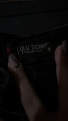 женские джинсы со стразами: Джинсы, M, L, цвет - Голубой — 17