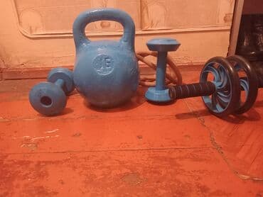Ev üçün fitness dəsti Tərkib: - 16 kq dəmir girya (üzərində “16”