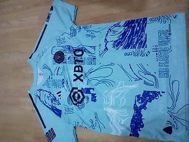 Şalvarlar: Futbolka, Adidas, M, rəng - Mavi — 3