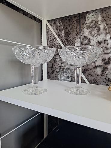 telebe tortu: Tort və şiriniyyat qabı, rəng - Ağ, Xrustal — 1