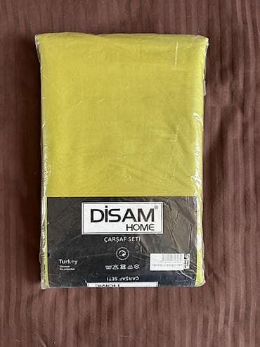 Digər tekstil: DISAM Home çarşaf seti, yeni, tek kişilik üçün. - Rəng: açıq yaşıl — 1