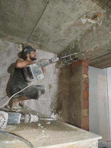 Организация мероприятий: Səssiz tozsuz səliqəli kəsim. Beton katlavan monolit kubik — 22