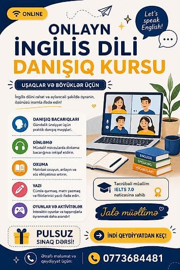 ремонт мебели на дому: Əlaqə üçün WHATSAPPdan YAZIN) İngilis dilində sərbəst danışmaq — 1