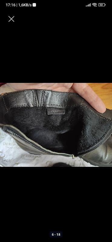 kişi botu: Ölçü: 39, rəng - Qəhvəyi, İşlənmiş — 10