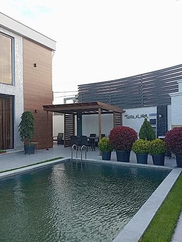 taxta stul: Açıq məkanlar üçün taxta pergola – “Taxta_el_isler” - Material — 2