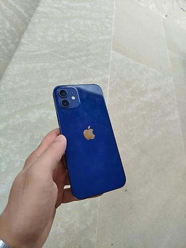 electronics iphone: IPhone 12, 64 GB, Mavi, Face ID — 6