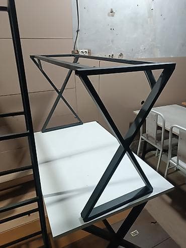 mdf stol: Yeni, Açılmayan, Metal, Dördbucaq masa — 1