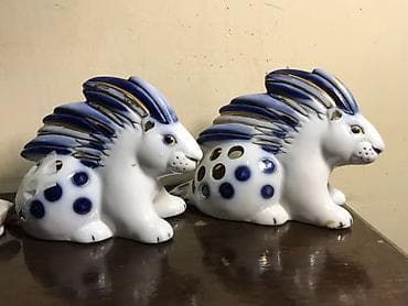 Fiqur, Keramika, rəng - Ağ