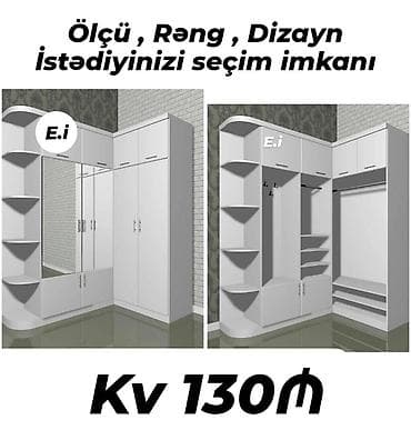 kunc servant: Künc dolab, Paltar üçün, Açılan, Korpuslu — 1