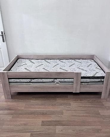 Uşaq çarpayısı + ortopedik döşək - Ölçü: 190 x 90 sm - Rəng/üzlük