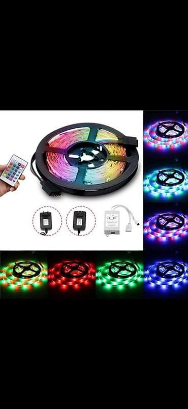 RGB LED Lent Şerit İşıq Seti - Uzunluq: təxminən 5 m (təsvirdə 15