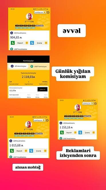 faize pul online: Evdən çıxmadan real gəlir imkanı - Günlük 100+ AZN qazanın!Hamımızın — 1