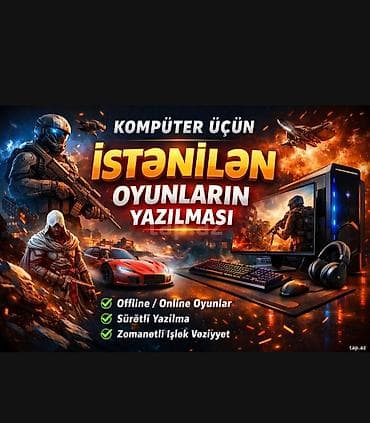 Обучение, курсы: Notebook Və Masaüstü Komputerə Oyunların Yazılması Münasib Qiymətə — 1