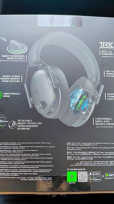 Qulaqcıqlar: Yeni Simsiz (Bluetooth) Qulaqcıqlar, Razer, rəng - Qara — 2