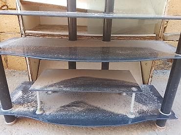 mebel şkaf: Düz TV altlığı, Polkalı, Şüşəli, Türkiyə — 2