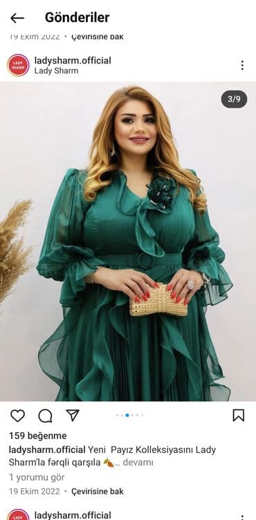 ikinci el don: Ziyafət donu,Lady sharmdan alınıb,bir dəfə geyilib42razmerdir — 7