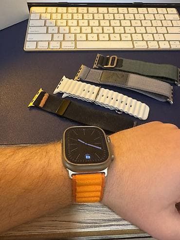 aple saat: Apple Watch Ultra 49 mm (İdeal) – titan korpus, safir kristal şüşə — 2