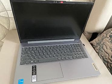 lg 82 ekran: Lenovo noutbuk – 15.6" ekran, tam ölçülü klaviatura və rəqəmsal blokla — 4