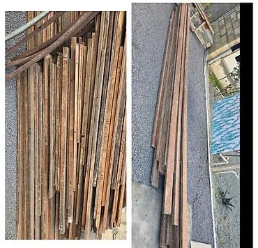 Dekorativ divar panelləri: Taxta lat və dirəklər dəsti - Material: ağac (sərt cins, karkas və — 1