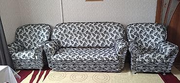 bazalı: Di̇van-kravat, 2 kreslo, Bazalı, Açılan — 1