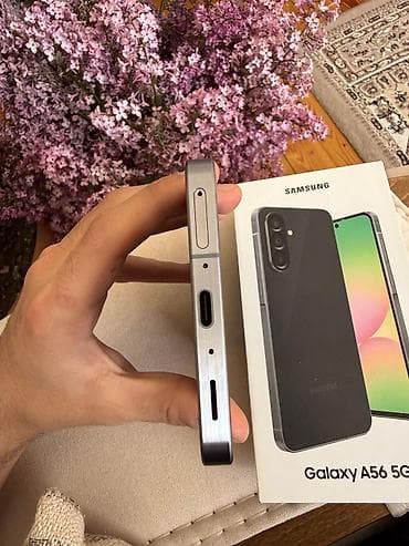 sim: Samsung Galaxy A56 5G, 256 GB, rəng - Boz, Barmaq izi, İki sim kartlı, Face ID — 5