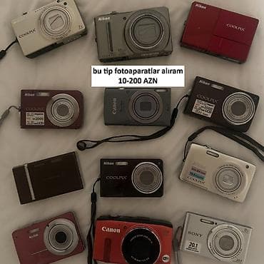 Fotoaparat alıram. Şəkildəki tipdə fotoaparatlar alıram. Canon, Sony
