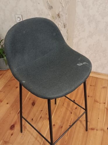 sdullar: Bar taburesi / hündür stul - Minimalist dizaynlı, qaraya çalan tünd — 2