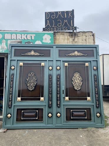 ən ucuz darvazalar: Eni-3 Hündürlük-2.60 Çərçivə-8lik Şveller,List-2.5,Profil — 12