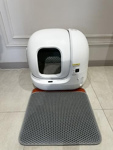 pişik qum qabı: PETKIT avtomatik pişik tualeti + xalça - Ağıllı özünü-təmizləmə — 1