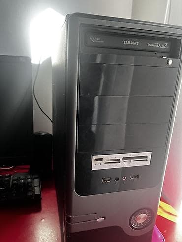 Masaüstü kompüter seti Tərkibi: - Sistem bloku (ön paneldə çoxsaylı