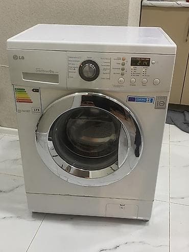 Paltaryuyan maşın LG, 6 kq, İşlənmiş, Avtomat, Qurutmasız, Ödənişli çatdırılma, Ünvandan götürmə