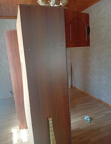 2 qapılı, Qəhvəyi, Taxta, Açılan, Düz dolab — 3