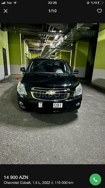chevrolet volt satilir: Chevrolet Cobalt: 1.5 l | 2022 il Sedan — 2