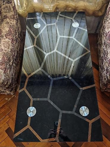 Jurnal masası, Açılmayan, Şüşə, Dördbucaq masa — 2