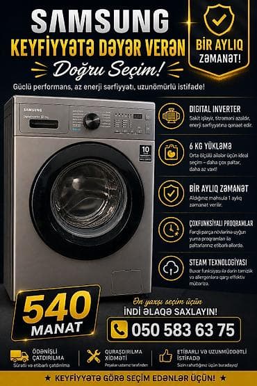 moto n50: Samsung paltaryuyan maşın – düzgün seçim! Xüsusiyyətlər: - Digital — 1